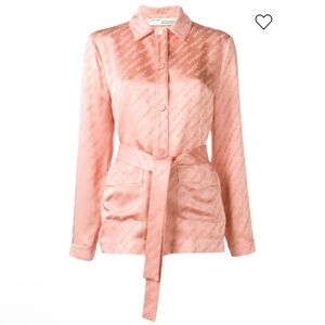 Off-White belted logo shirt - IT40